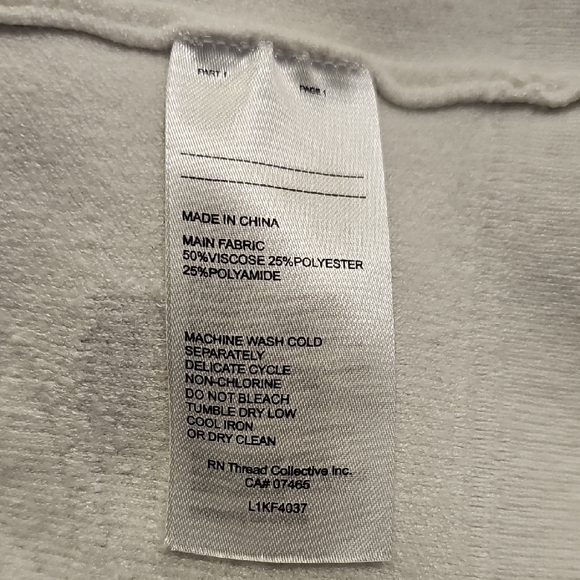 Laundry by Shelli Segal Sweater Off-White Embossed with Silver/Gold Buttons Sz M - Picture 7 of 8